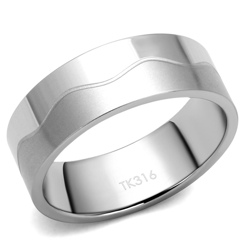 JCE2918 High polished (no plating) Stainless Steel Ring with No Stone